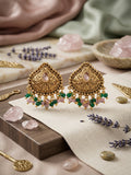 Antique Gold Meenakari Studs