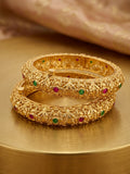 The Royal Navratna-Inspired Gold Bangles