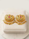 Gold plated Ruby centered Hair Pin