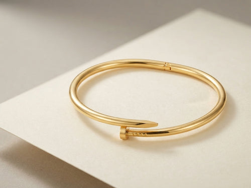 AuraGlow Nail-Hinged Bangle