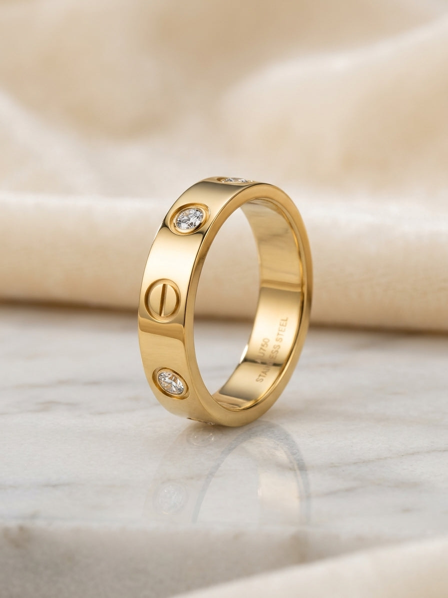 Sukoon Screw Accent Ring