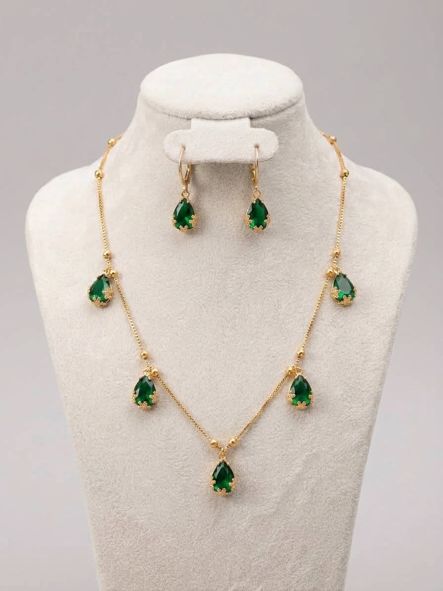 The Crystal Teardrop Set