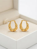 The Croissant Twist Hoops