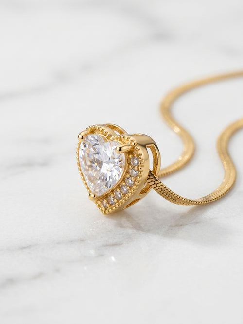 Amour Crystal Snake Chain Pendant