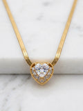 Amour Crystal Snake Chain Pendant
