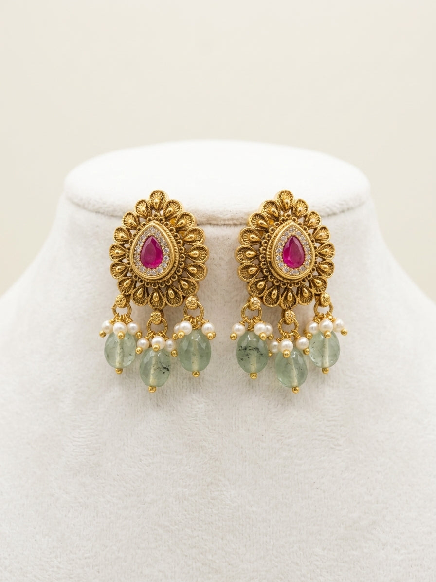 The Royal floral Aadhya Earrings
