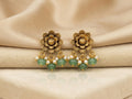 Floral Jade Studs